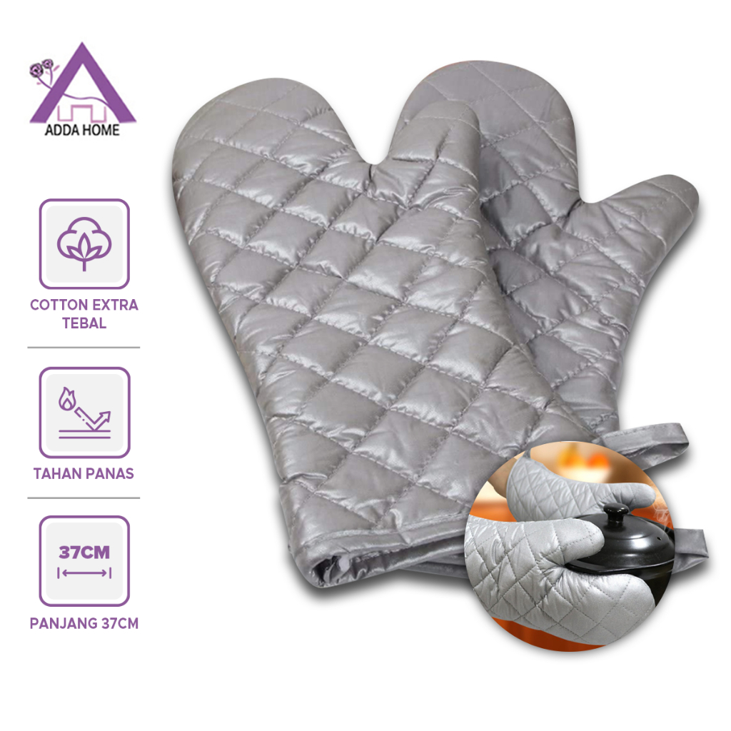 Sarung Tangan Anti Panas Tebal Oven Hand Glove Cotton Per Pasang