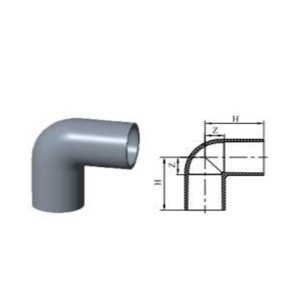 Lesso 90 inch Elbow (AW) 1-1/4 inch / 90&quot; Elbow (AW) 1-1/4&quot; / PVC Fittings