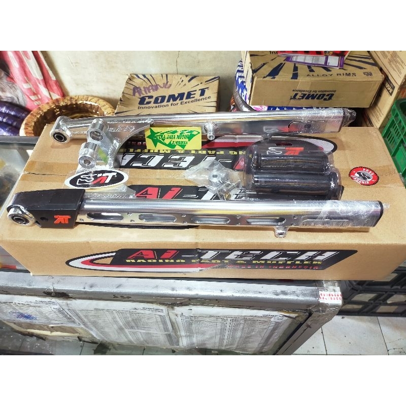 swing arm Jupiter monoshock aitech racing model coak . sasis arm aitech monoshok Jupiter dan Vega