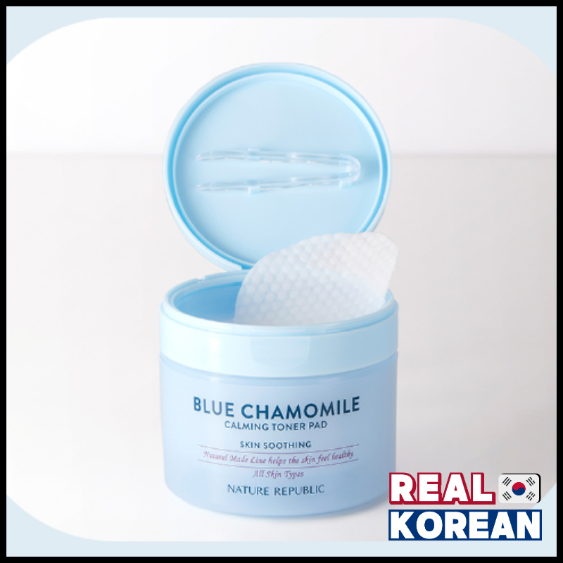 Nature Republic Natural Made Black Charcoal | Blue Chamomile Pore Toner Pad