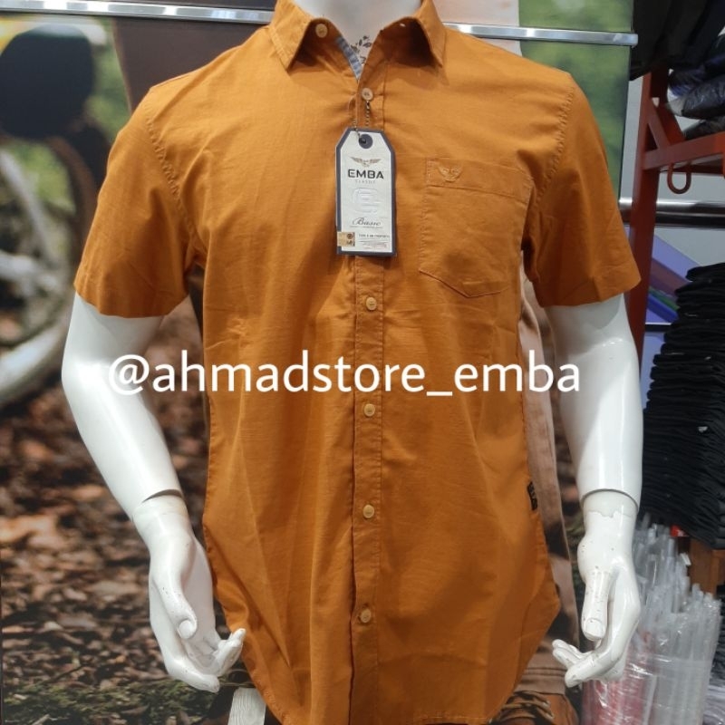 Kemeja emba classic /kemeja polos /kemeja lengan pendek /kemeja formal /emba mall /shoppe mall /keme