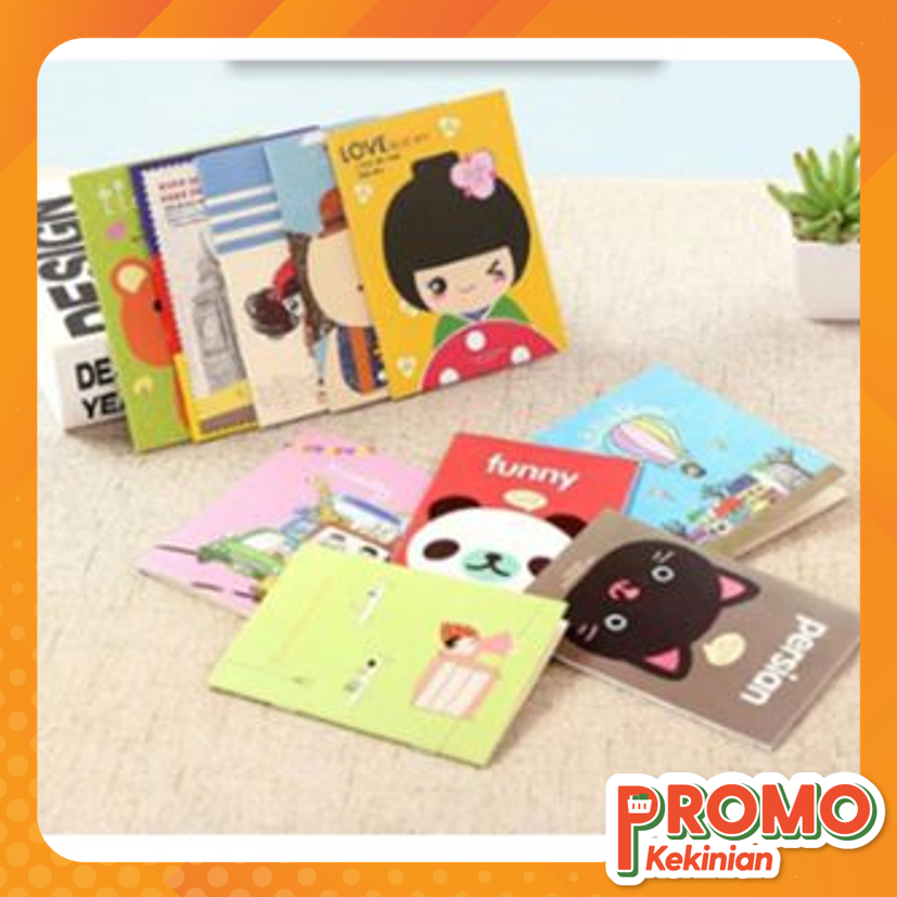 

Promo Kekinian - B582 Buku Tulis Mini / Book Mini / Buku Tulis Memo Kecil Motif Random / Cartoon Mini Book