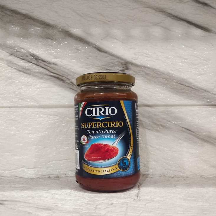

Cirio Tomato Puree/Tomat Halus Konsentrat 350gr exp 06.2024