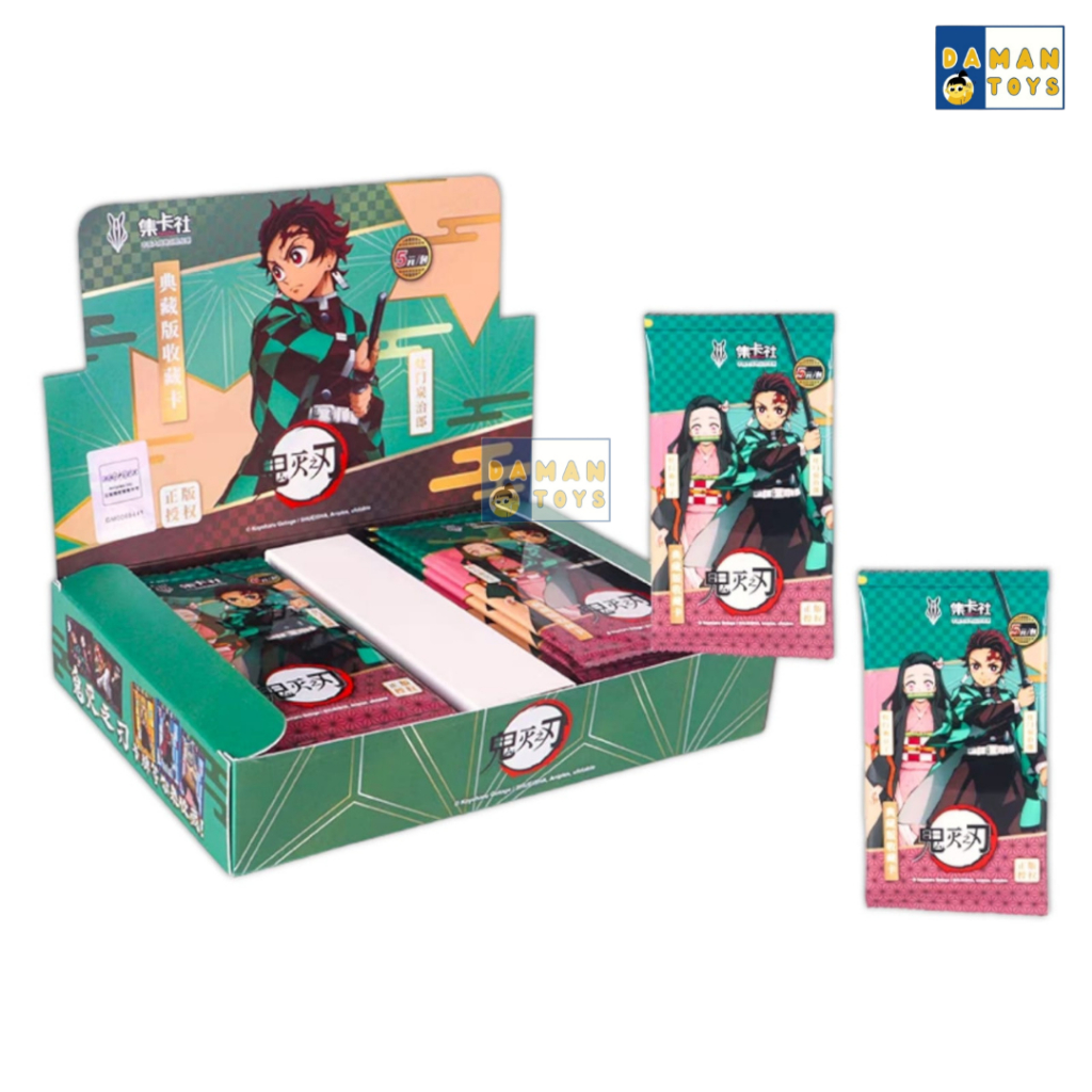 100pcs Kartu Anime Demon Slayer 1 Box Grosir Card Kimetsu No Yaiba 20 pack