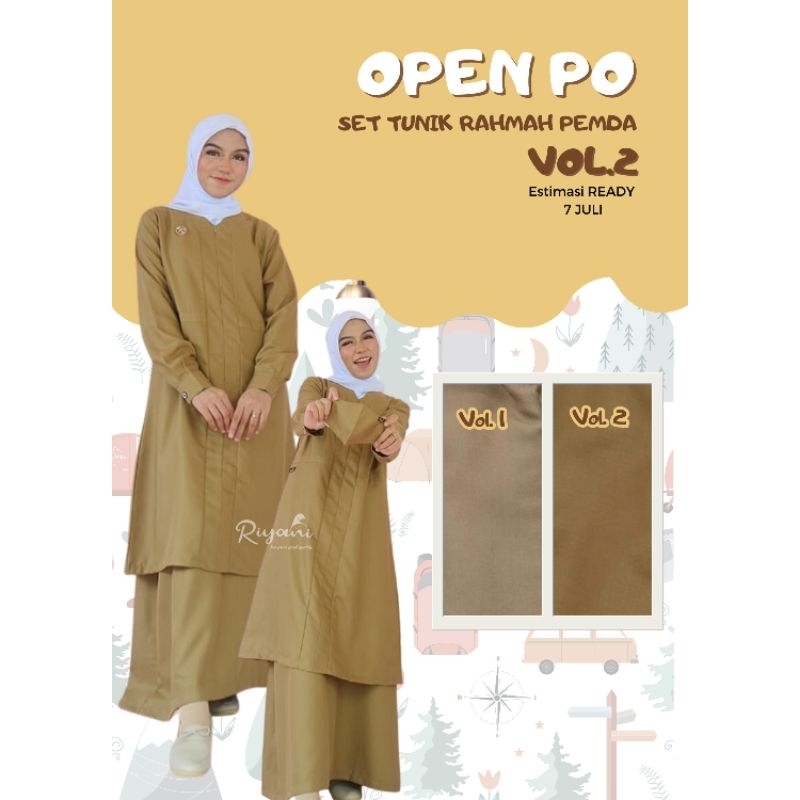 SET TUNIK PEMDA GELAP