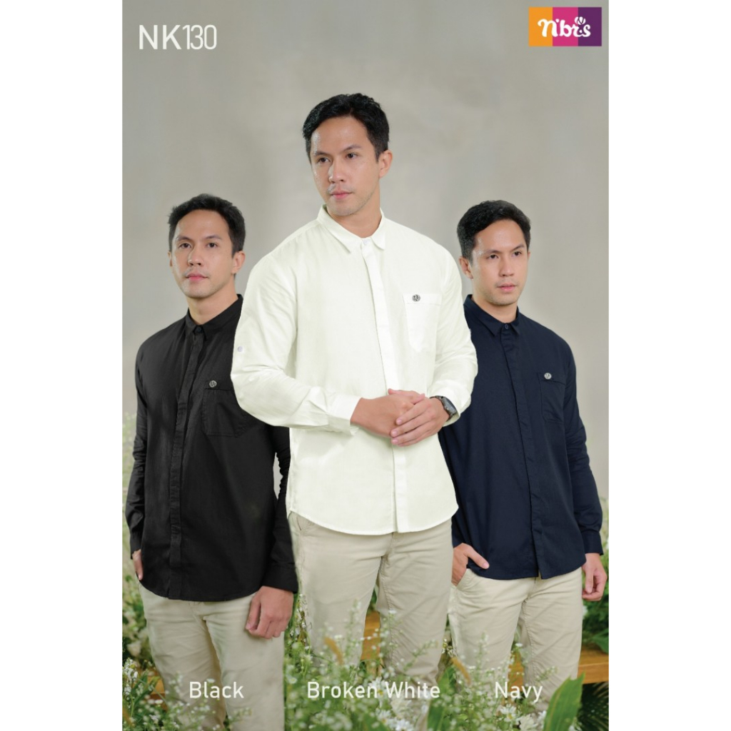 Nibras NK 130 / Baju Koko Lengan Panjang / Atasan Pria Dewasa Nibras Official Store