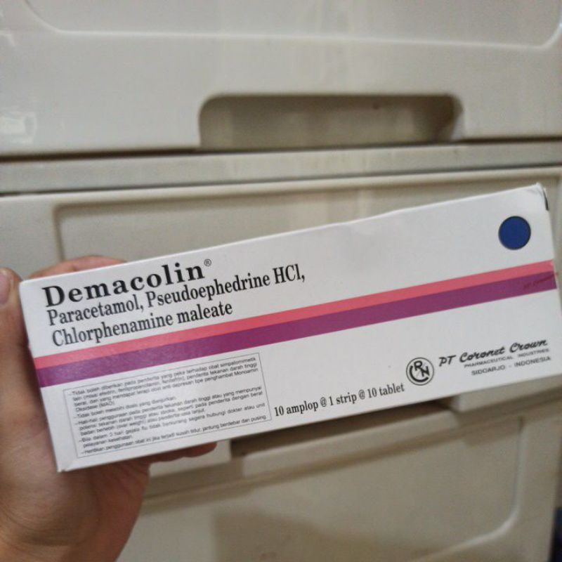 Demacolin strip isi 10 tablet demam flu batuk sakit kepala