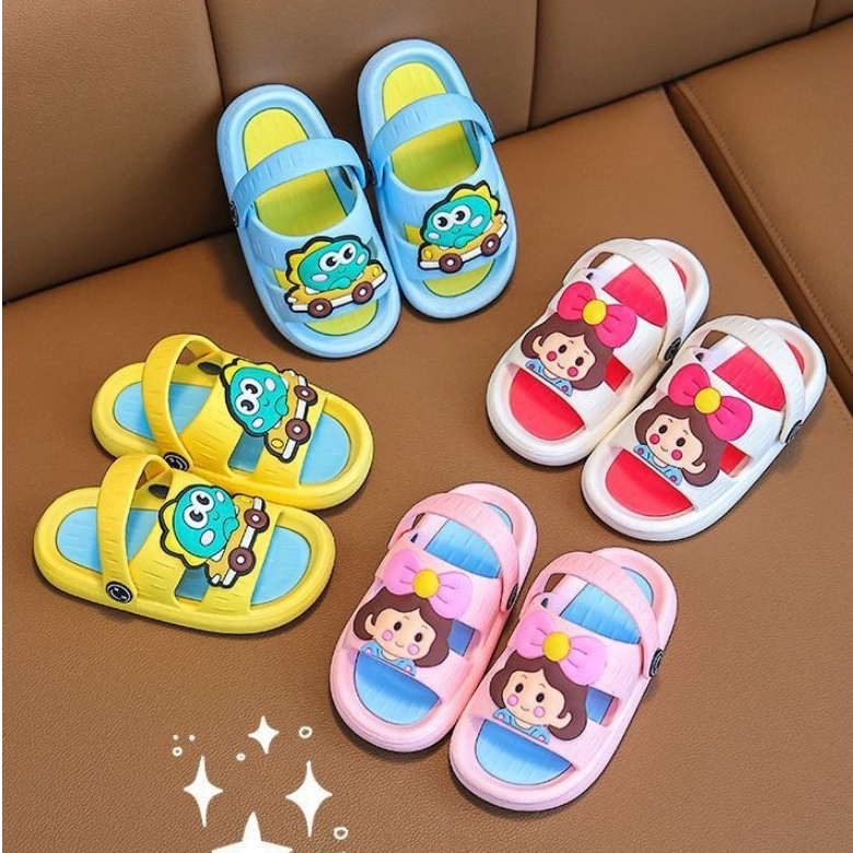 GLORYKIDZ 23SH2101 Sepatu Sendal Anak Perempuan Laki Laki Sandal Anak 1 Tahun - 5 Tahun Sendal Bayi Balita Laki Laki dan Perempuan Karet Jelly Kartun Karakter Size 20 -30