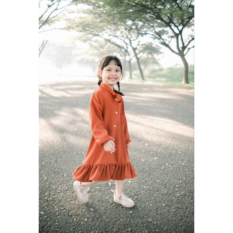 DRESS ANAK RUFFLE CRINKLE (1-5 YEARS)