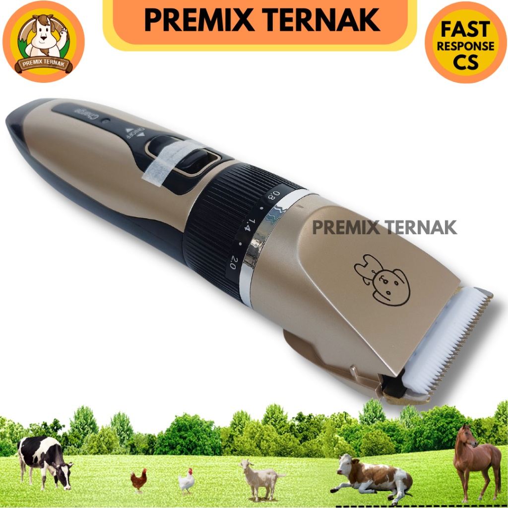 ALAT CUKUR CLIPPER GOLD BATERAI - Alat Cukur Hewan Anjing Kucing Kambing Domba