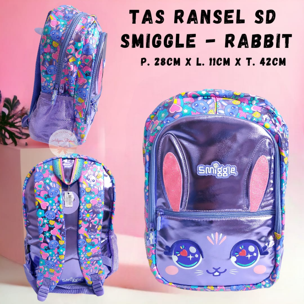 Tas Ransel Sekolah Anak SD Smiggle anak cewek &amp; cowok