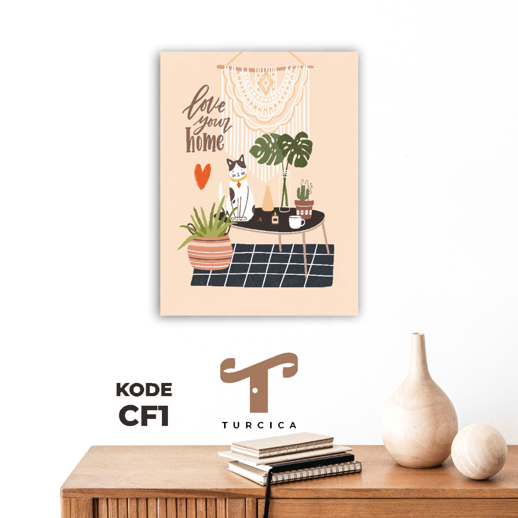 Turcica Hiasan Dinding Dekorasi Nordic Tropical Rumah Pajangan Kamar Tidur - CF