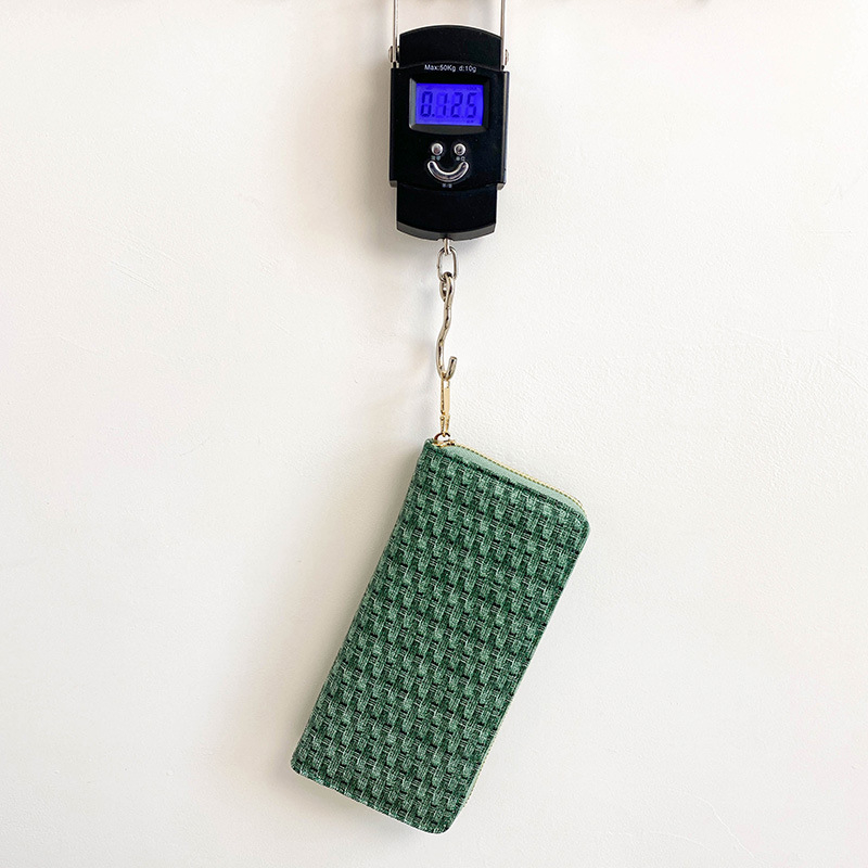 DOMPET PANJANG WANITA KOREA KEKINIAN PREMIUM IMPORT KULIT RESLETING HIJAU KARTU UANG KOIN BRANDED WA743G3 SANCERE CEWEK MURAH TERBARU SIMPLE LUCU FASHION BATAM
