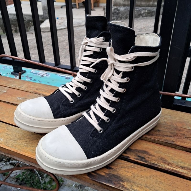 Sepatu Boots Rick Owens U8800 Size 41 UK 42 Asia Made In Italy