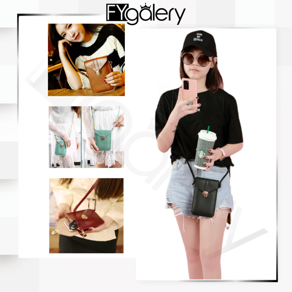 FYGALERY FYG1207 Tas Selempang Perempuan Slingbag Polos Fashion Wanita Sling Bag Korea Murah