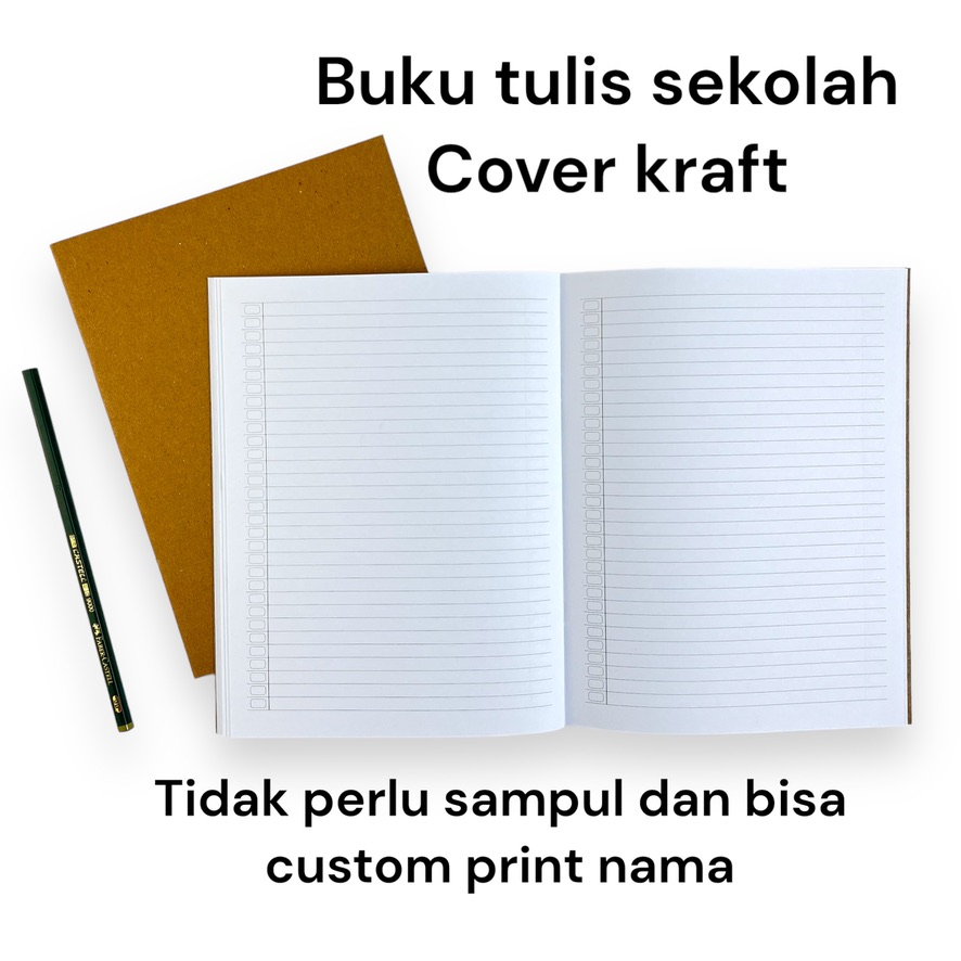 

Buku Tulis sekolah PAKET 10pcs Garis 38 lembar SD SMP SMA tidak perlu sampul