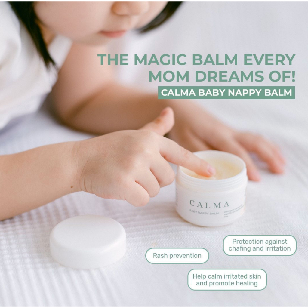 Calma Baby Nappy Balm 50ml -  Cream Ruam Popok Baby For Sensitive Skin Nappy Balm Alcohol Free