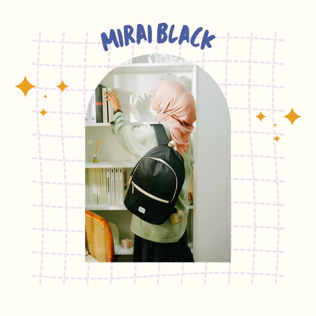 TAS RANSEL KULIAH SEKOLAH WANITA MIRAI NEW SERIES | TAS LAPTOP 13 INCH