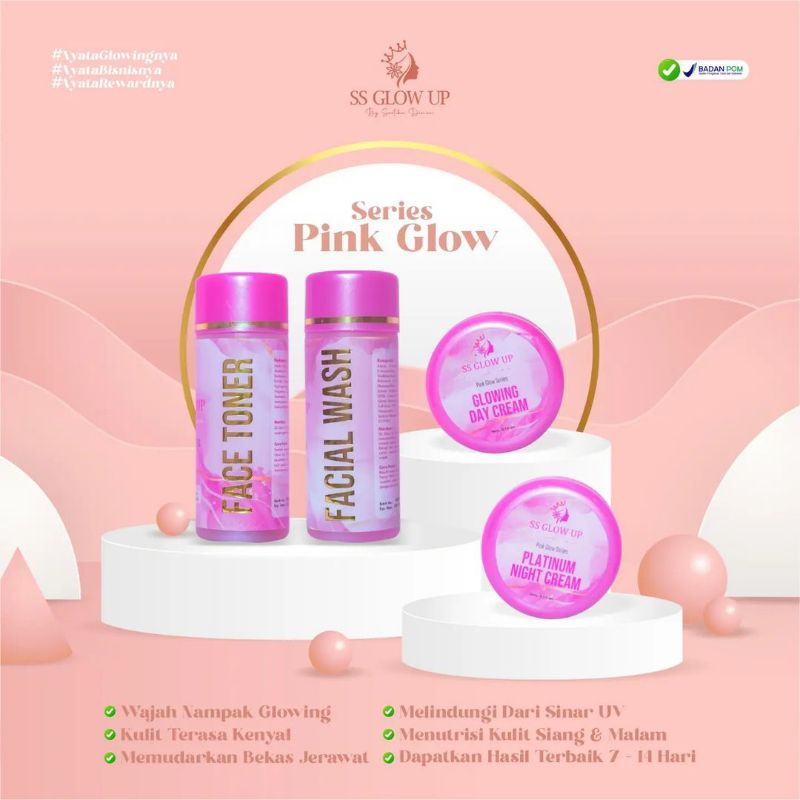 SS GLOW UP BY SARTIKA DIMAN (PINK GLOW/UNTUK WAJAH NORMAL), BPOM✅
