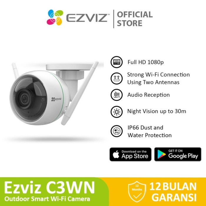 EZVIZ HUSKY C3WN Outdoor Full HD IP Camera CCTV WiFi WATERPROOF 1080P