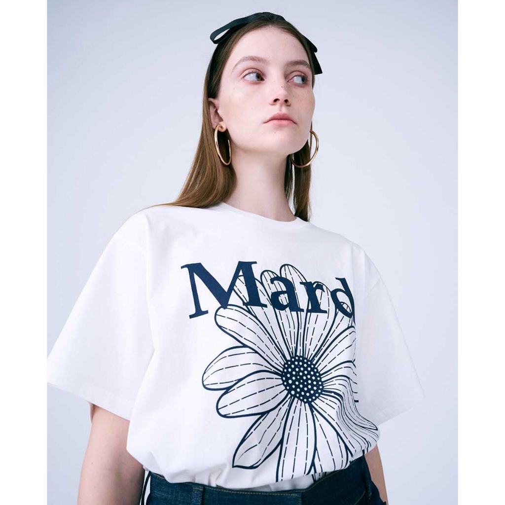 MARDI MERCREDI TSHIRT FLOWERMARDI (IVORY NAVY)