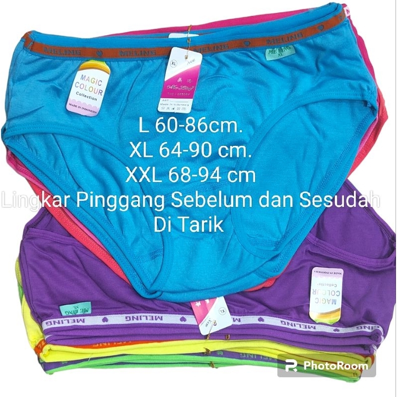 12 Pcs Celana Dalam Wanita Dewasa Lusinan