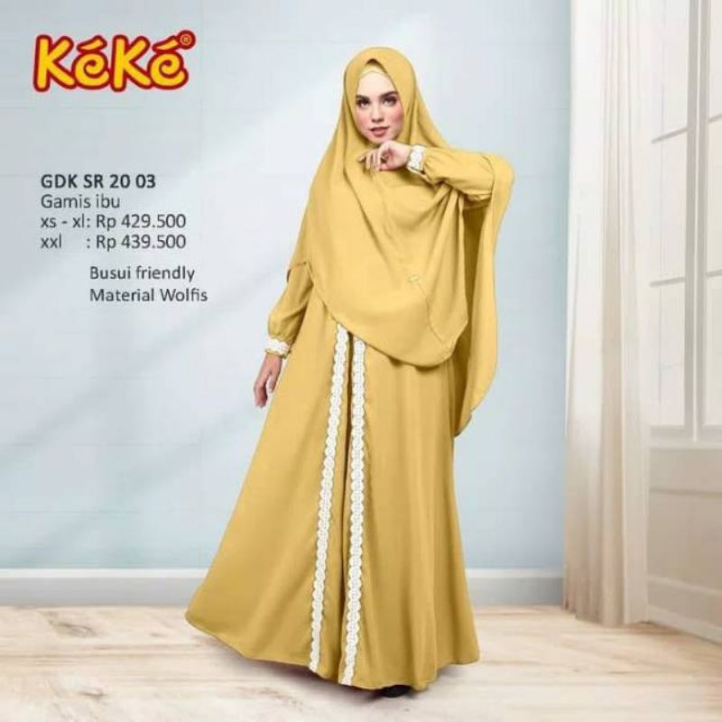 SET DRESS KEKE GDSR K 2105 KUNING