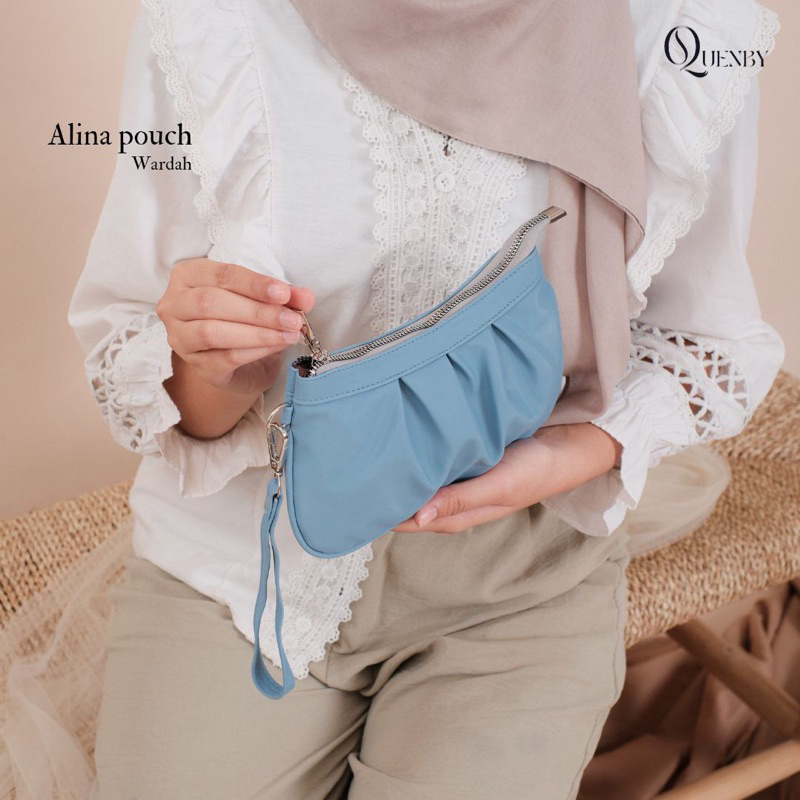 ALINA POUCH BY QUENBY TAS WANITA MURAH BAHAN CHOCOLY