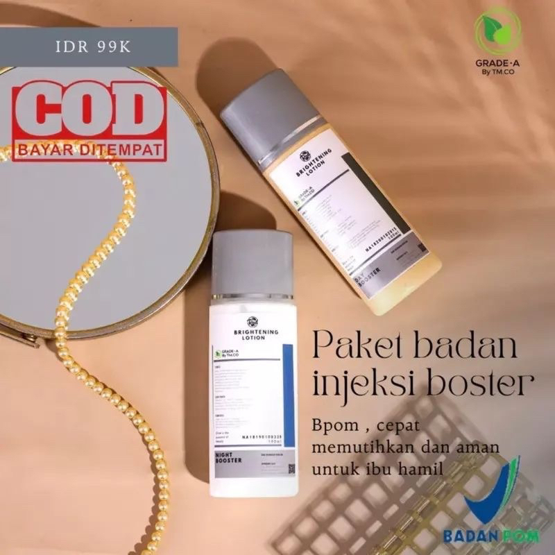 Paket Badan Lotion Pencerah Badan Boster by.TMCO/ Lotion Pemutih Badan TMCO