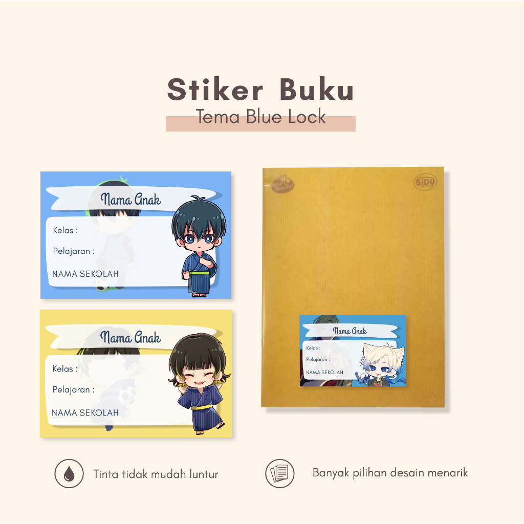 

(30pcs)Stiker dan label buku BLUE LOCK/murah/buku pelajaran/murah stiker buku anime