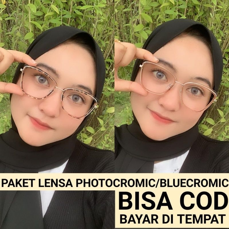 KACAMATA WANITA 7146 // KACAMATA KORE // KACAMATA LENSA PHOTOCROMIC // KACAMATA LENSA BLUERAY // KAC