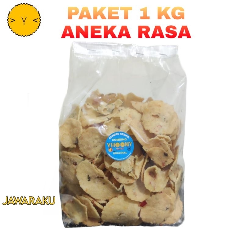 

combro kering 1 kg original dan aneka rasa ready