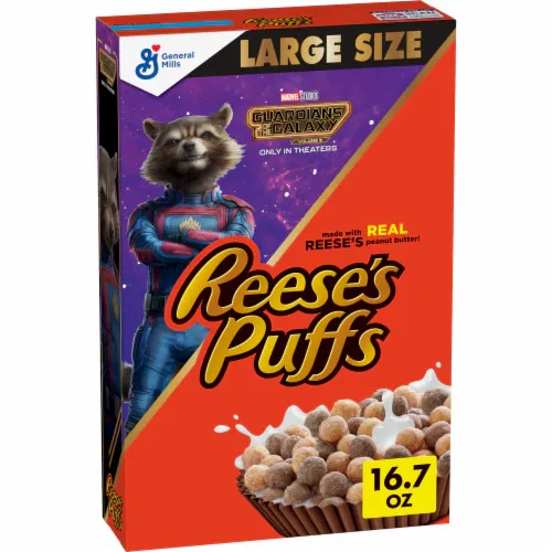 Reeses Puffs Cereal large size 16.7 Oz ( 473 gr )