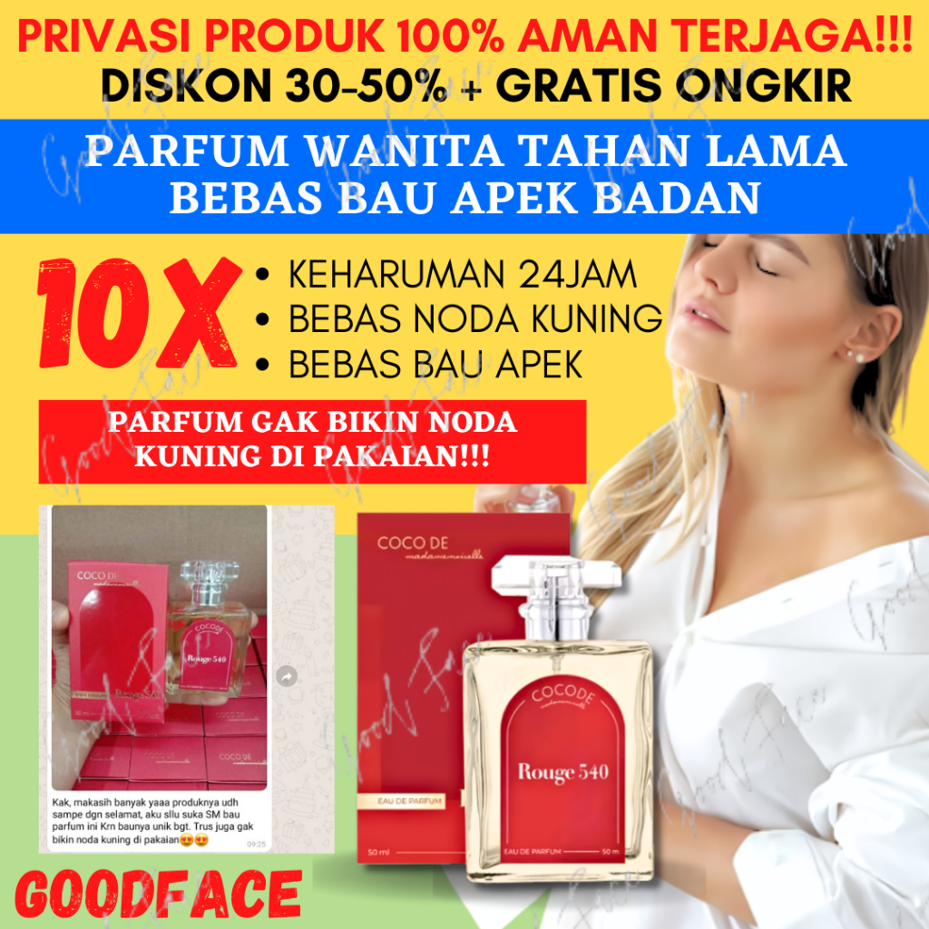 PARFUM WANITA TAHAN LAMA COCODE EAU DE PARFUM 50ML BPOM ENGLISH PEAR