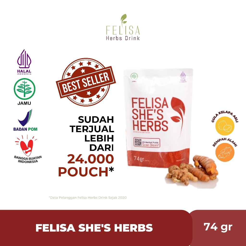 

Felisa She's Herbs By dr. Febti | Jamu Wanita | Jamu Nifas | Jamu Keputihan | Herbal Wanita