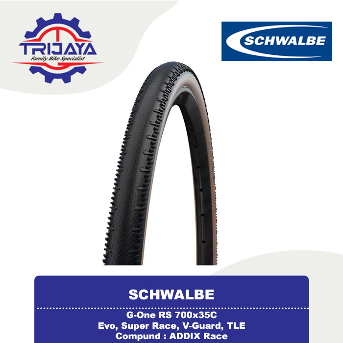 Schwalbe G-One RS 700x35C Kevlar Tire Ban Luar Sepeda