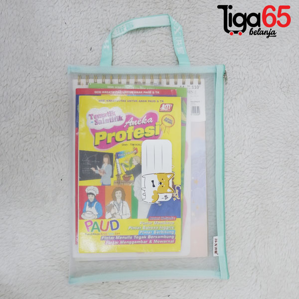 365 Zipper Bag / Zipper Transparant / Zipper Map / Tas Jaring Resleting / Pouch / Map Jaring HX8406/HX8536