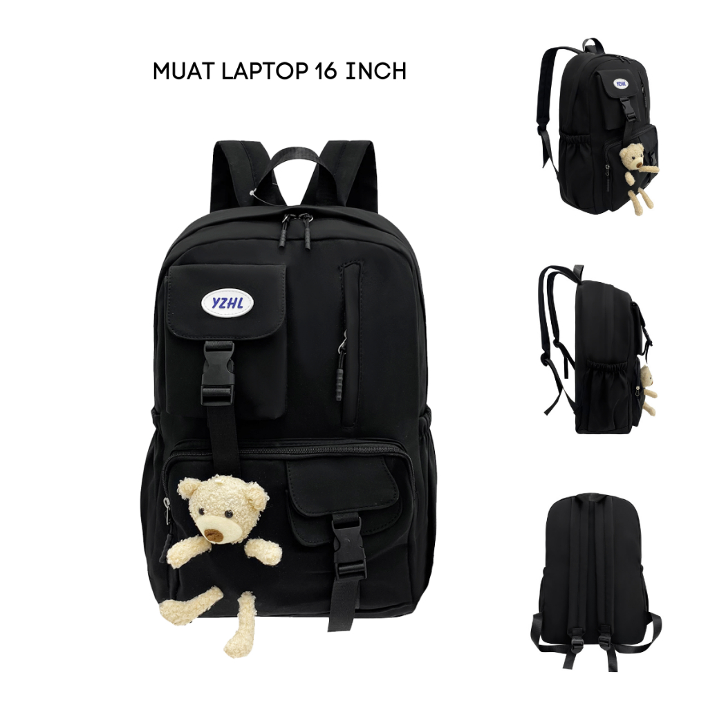 Tas Ransel Sekolah CLOUDS' LOVE 98096 Backpack Remaja Muat Laptop 16inch Bahan Anti Air WATCHKITE WKOS