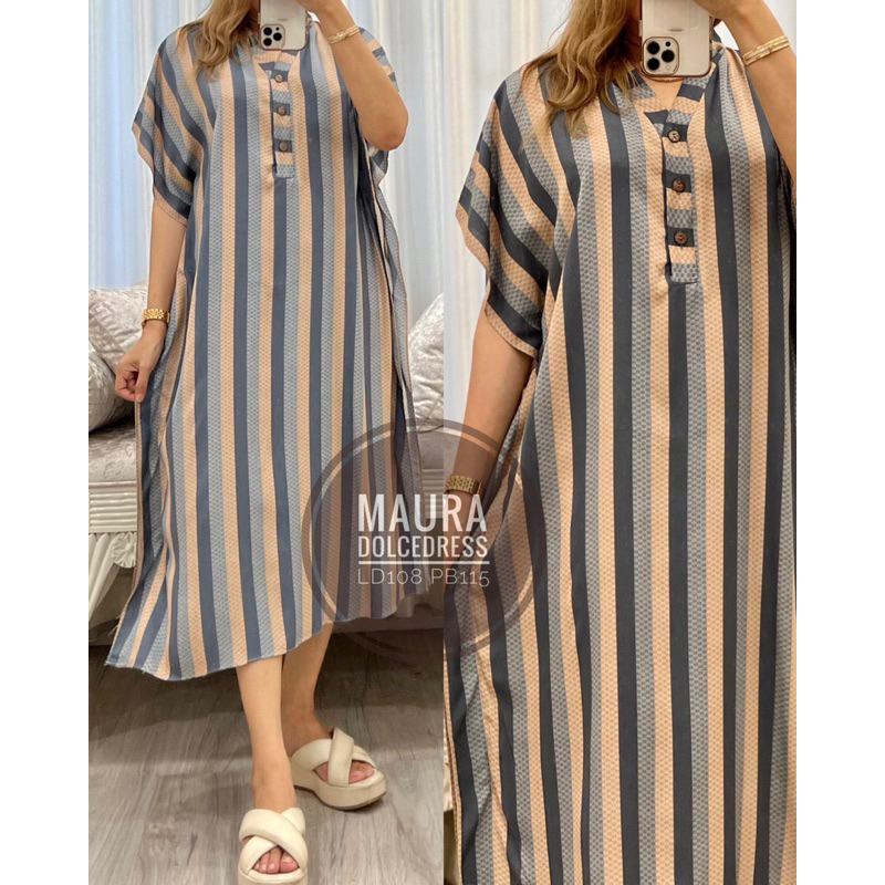 Daster Arab DOLCE MAURA Dress Midi Simpel Busui Nyaman