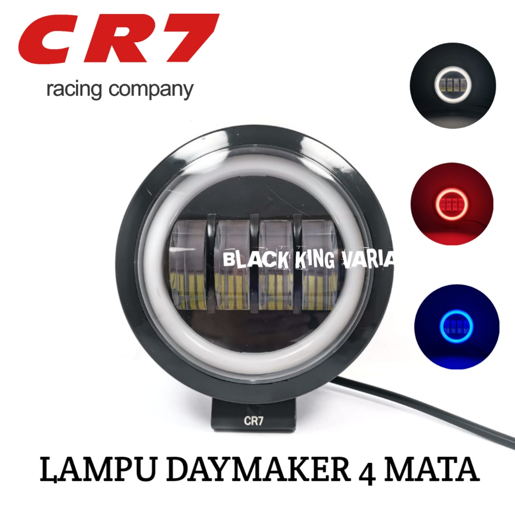 Lampu Tembak Daymaker 4 lensa Lampu tembak Sorot 4 Mata Putih Kuning Lampu Tembak Sorot Cwl 4 Led Plus Angle Eye