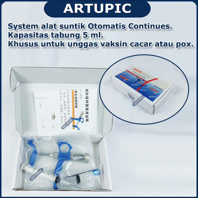 Alat Suntik Vaksin Cacar POX ALPOX-T1 tusuk sayap Ayam Unggas Burung Chicken Pox Vaccines Vaccinatio