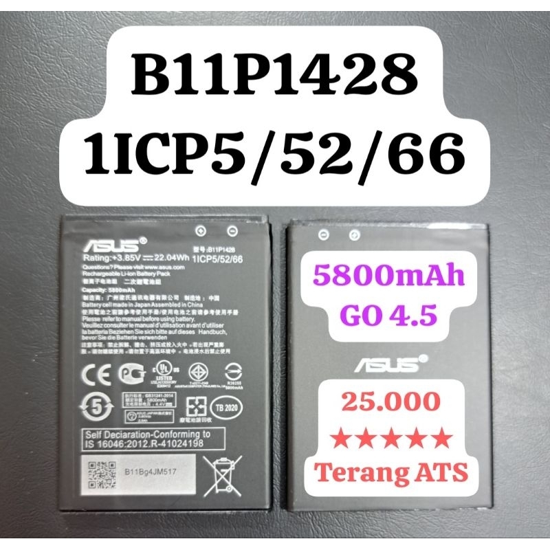 Baterai B11P1428 , Baterai 1ICP5/52/56 , Baterai Asus Go 4.5 , Baterai Zenfone GO 4.5 , BT 1ICP5/52/56 , BT B11P1428 , BT Baterai Asus Zenfone Go 4.5 1ICP5/52/66 B11P1428 Baterai Original Asus Zenfone GO 4.5