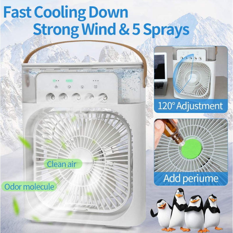 KIPAS Angin PENDINGIN MINI AC PORTABLE AIR COOLER MOBIL DAN RUANGAN /Kipas Angin AC Humidifier PORTABLE AIR KIPAS ANGIN ES BATU AC