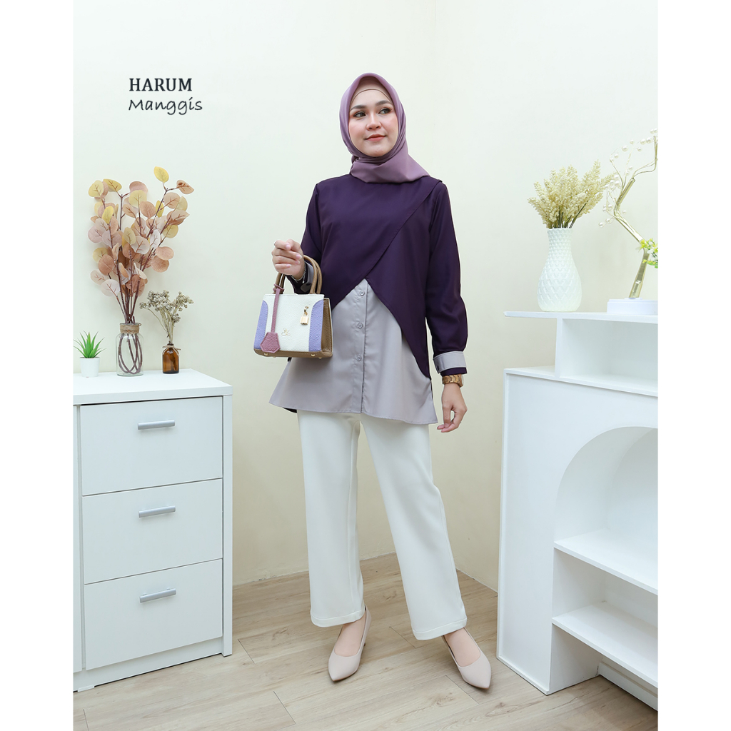 HARUM Top - Baju Kerja by Hijab Mamah icis Sku 2