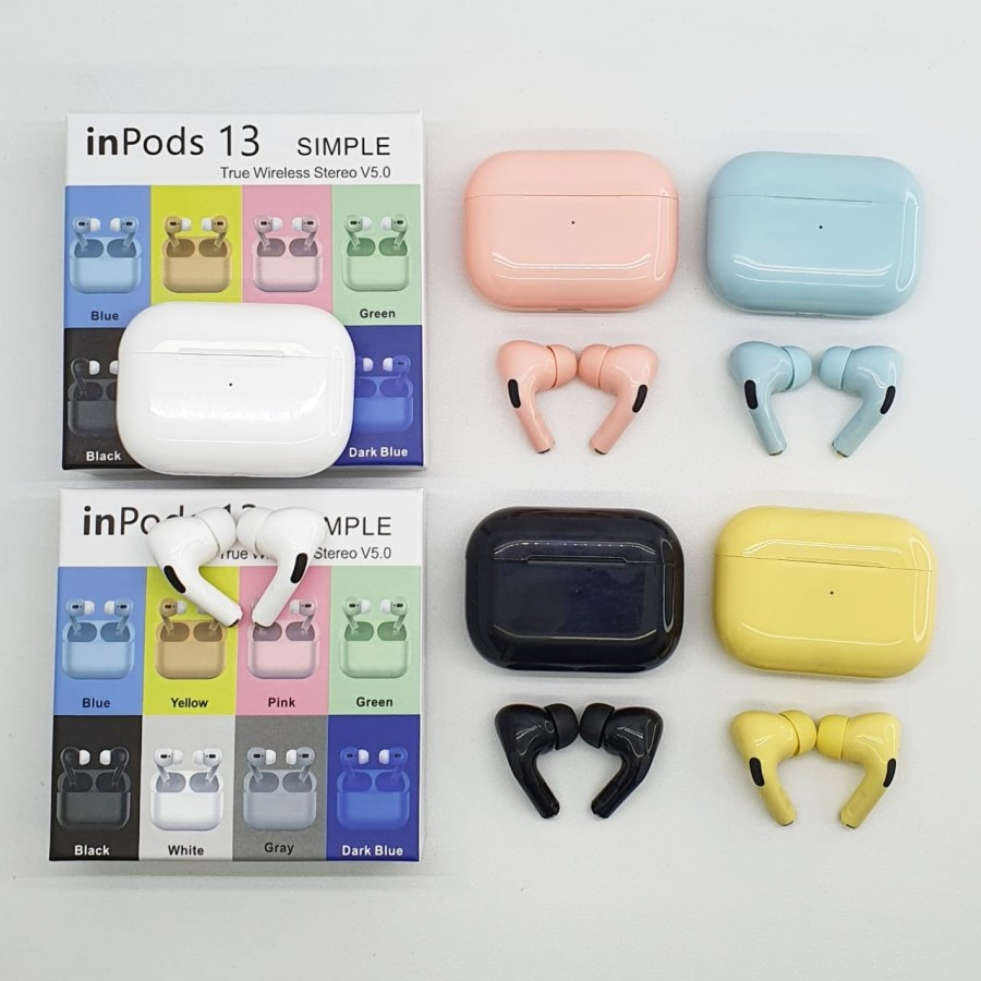 Inpods 3 Simple / Headset Bluetooth Airpods Pro Macaron NEW