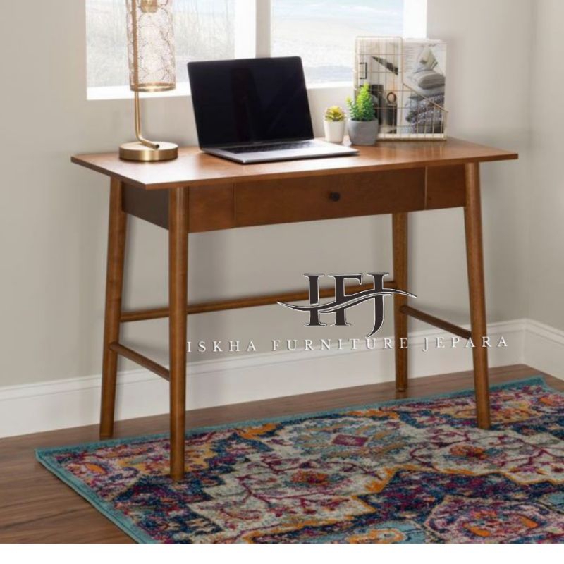 MEJA KANTOR MINIMALIS JATI_MEJA BELAJAR JATI_MEJA MINIMALIS
