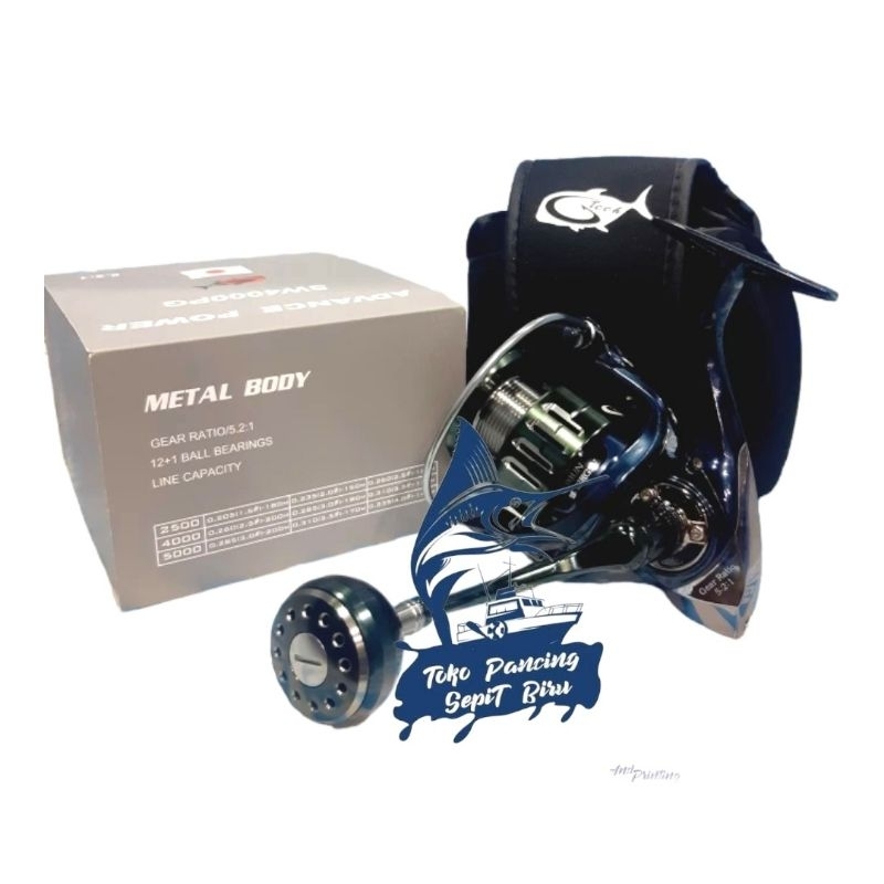 REEL PANCING G TECH ADVANCE POWER SW 4000PG METAL BODY DRAG 22KG