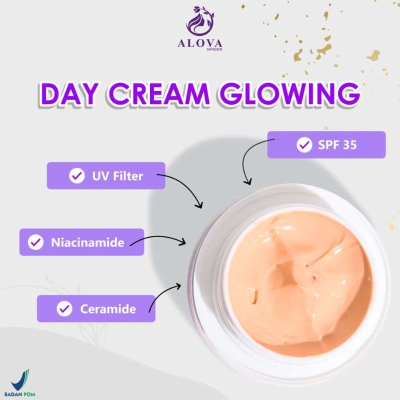 DAY CREAM GLOWING ALOVA SKINCARE