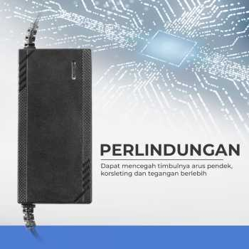 NEW CASAN Adapter for Charger Baterai Sepeda Listrik 42V 2A - 36V2A CASAN motor listrik secuter Dibekali fitur proteksi sehingga dapat mencegah timbulnya gejala arus pendek, korsleting dan tegangan berlebih