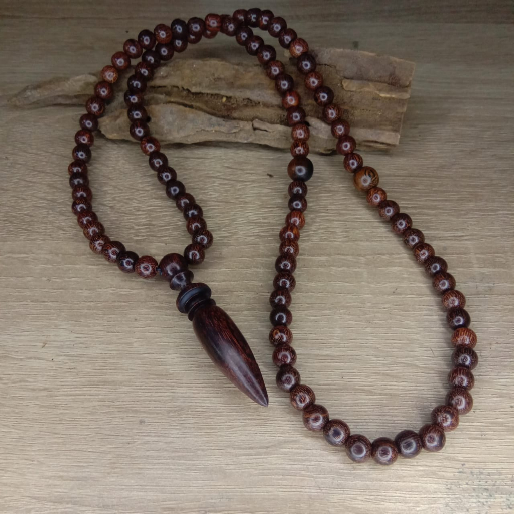 Kalung tasbih galih asem kalung tasbih pria kayu galih asem 6mm kalung kayu galih asem asli